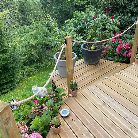 Gæstehus La D Hotes De Marie Independante Et Sa Terrasse Avec Vue Panoramique Proche Alpes Mancelles