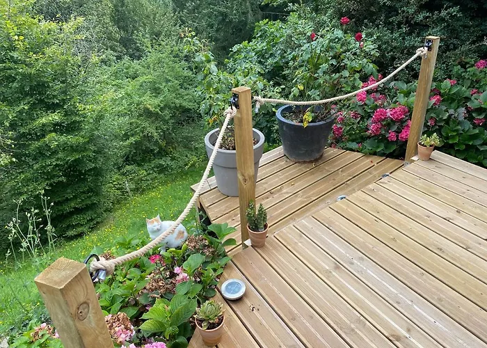 Maison d'hôtes La D Hotes De Marie Indépendante Et Sa Terrasse Avec Vue Panoramique Proche Alpes Mancelles