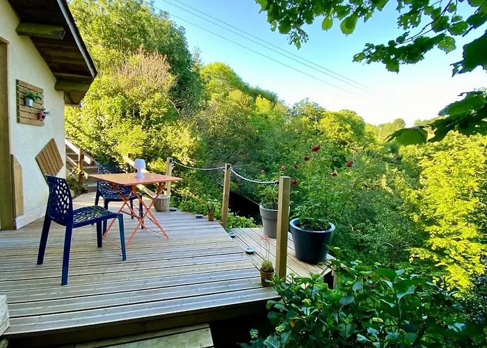 La D Hotes De Marie Indépendante Et Sa Terrasse Avec Vue Panoramique Proche Alpes Mancelles Sillé-le-Guillaume