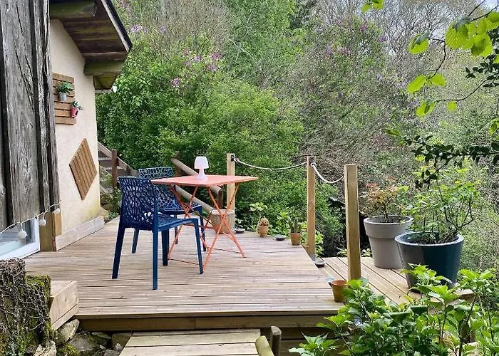La D Hotes De Marie Indépendante Et Sa Terrasse Avec Vue Panoramique Proche Alpes Mancelles